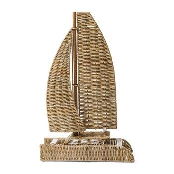 RUSTIC RATTAN CATAMARAN DECOR