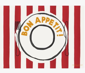BON APPETIT VINYL PLACEMAT 33x45cm BON APPETIT VINYL PLACEMAT 33x45cm