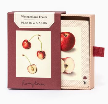 WATERCOLOUR FRUITS PLAYING CARDS