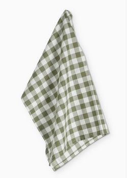 SET OF 2 GINGHAM TEA TOWELS IN GREEN