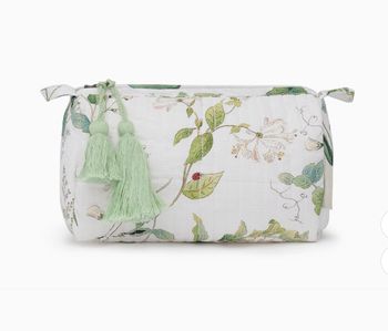 FLORAL COTTON MAKE UP BAG