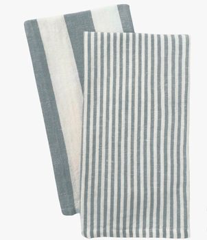 CABANA STRIPES SET OF 2 TEA TOWELS