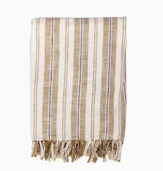 INDIRA STRIPE THROW IN SAND 150x200cm