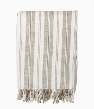 INDIRA STRIPE THROW IN TAUPE 150x200cm