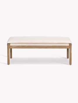 TEMPLECOMBE BENCH WITH OATMEAL SEAT PAD
