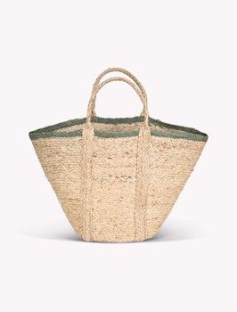 FOXCROFT MARKET BAG WITH ROSEMARY TRIM