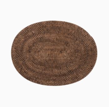 OVAL RATTAN PLACEMAT 30x40cm