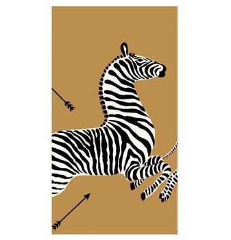 GOLD ZEBRA PAPER BUFFET NAPKINS 15 PACK
