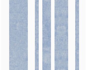 BLUE GRAIN SACK STRIPE LUNCH NAPKINS