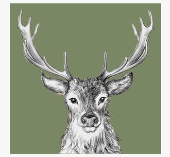 STAG SKETCH PAPER LUNCH NAPKIN 20 PACK