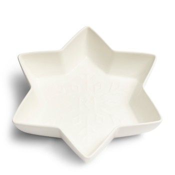 WHITE SNOWFLAKE BOWL
