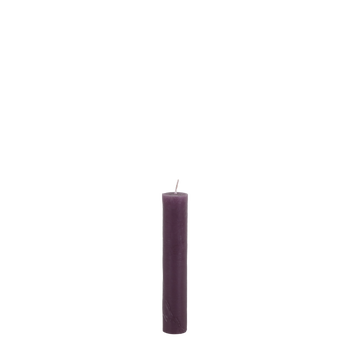 SINGLE SHORT DINNER CANDLE PLUM