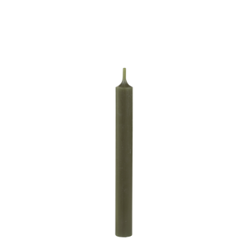 SINGLE DINNER CANDLE IN OLIVE