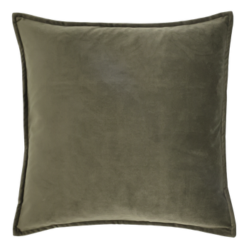 OLIVE VELOUR CUSHION 50x50cm