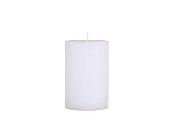 RUSTIC PILLAR CANDLE - 15 x 10cm - White