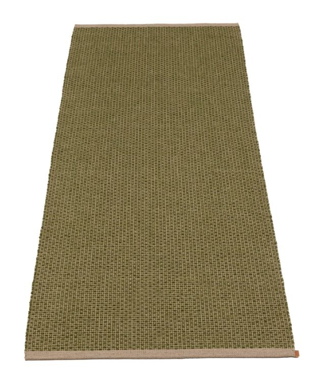 PAPPELINA RUG NILS IN OLIVE AND DARK LINEN 70x300cm PAPPELINA RUG NILS IN OLIVE AND DARK LINEN 70x300cm