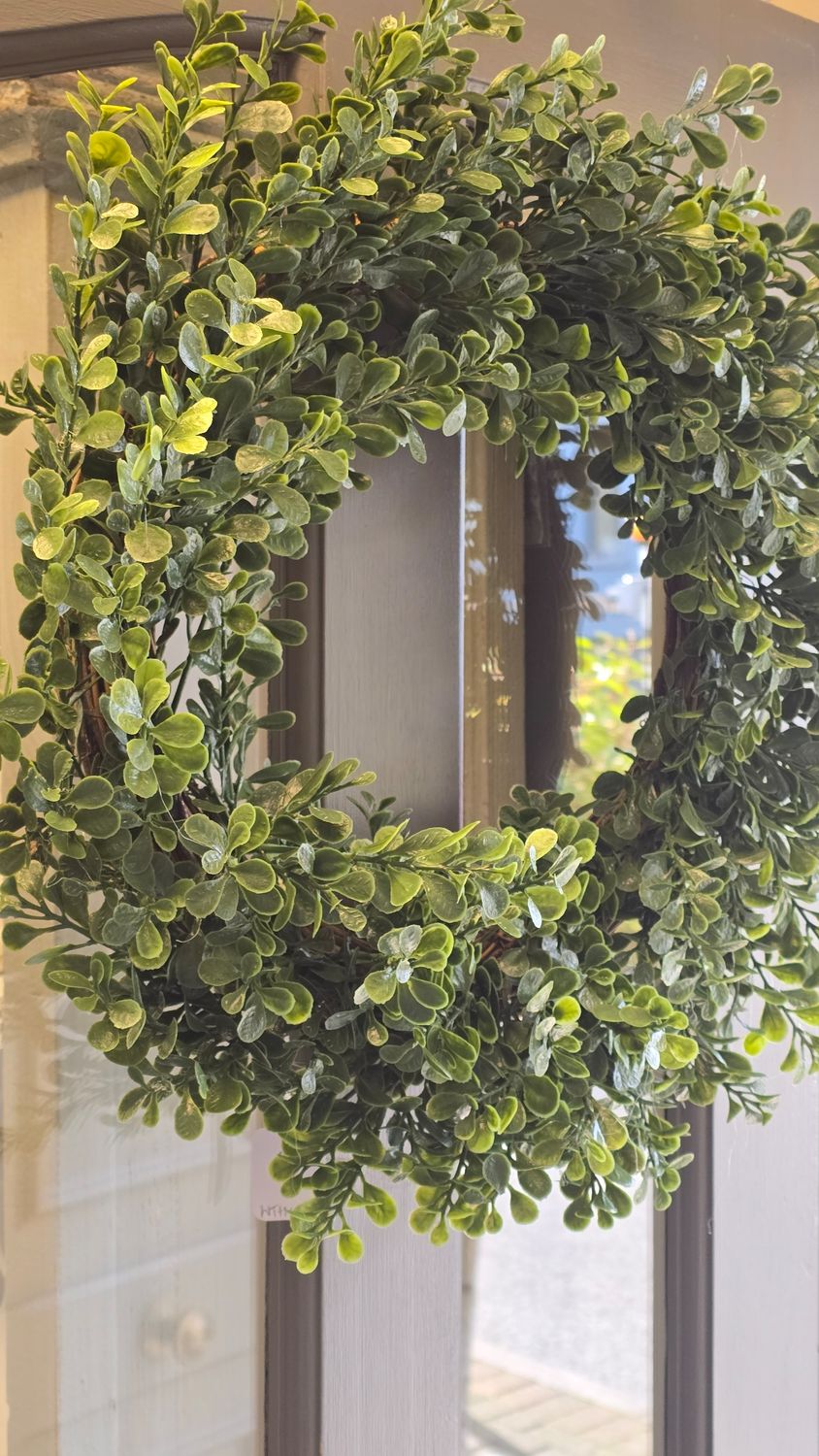 FAUX BOXWOOD OUTDOOR WREATH 52cm FAUX BOXWOOD OUTDOOR WREATH 52cm