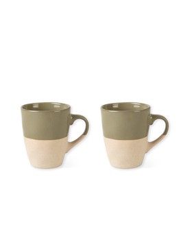 SET OF 2 HALF GLAZED BLADON CLASSIC MUGS SET OF 2 HALF GLAZED BLADON CLASSIC MUGS