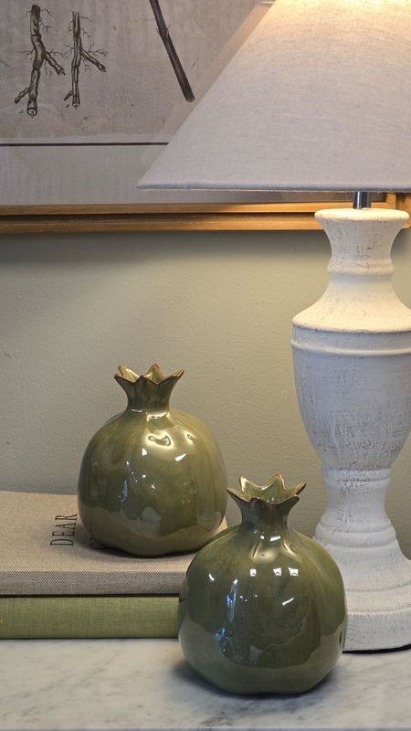 GREEN POMEGRANATE VASE
