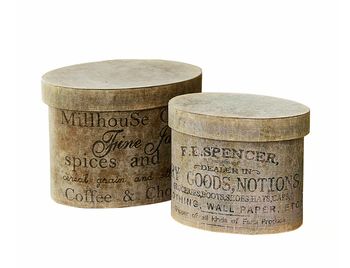 NOSTALGIC LIDDED GIFT DECOR BOXES NOSTALGIC LIDDED GIFT DECOR BOXES