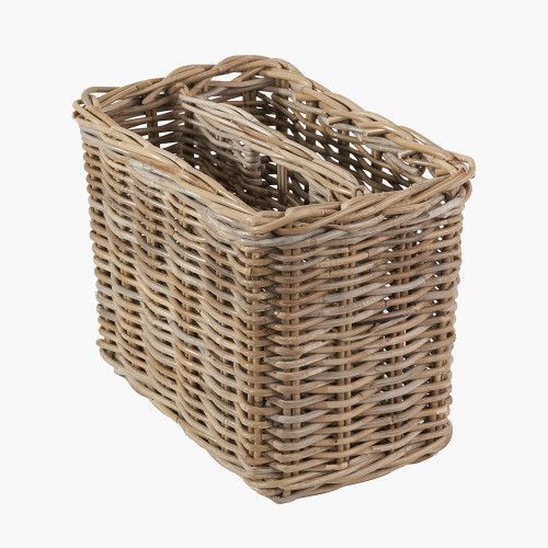 RATTAN MAGAZINE BASKET