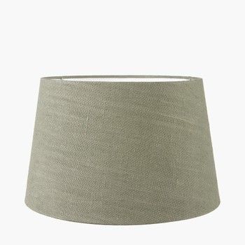 OLIVE GREEN LINEN TAPERED SHADE 30cm OLIVE GREEN LINEN TAPERED SHADE 30cm