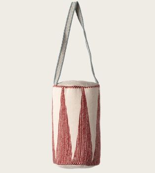 RED FABRIC DRUM ORNAMENT RED FABRIC DRUM ORNAMENT