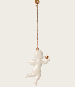 METAL ANGEL ORNAMENT WITH GOLD STAR