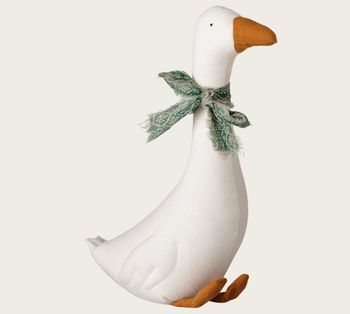 FABRIC GOOSE IN WHITE