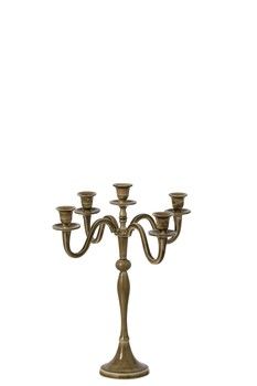 OLIVE CANDLEABRA FOR 5 DINNER CANDLES