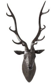 BLACK WALL HANGING DEER HEAD BLACK WALL HANGING DEER HEAD