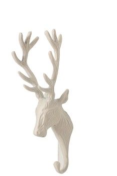 WHITE DEER WALL HOOK