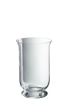 MEDIUM CLEAR GLASS HURRICANE
