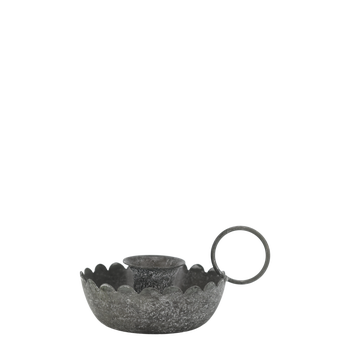 ZINC CHANBERSTICK FOR SHORT DINNER CANDLE ZINC CHANBERSTICK FOR SHORT DINNER CANDLE