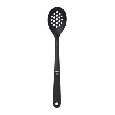 Spoon Slotted Nylon Black 006