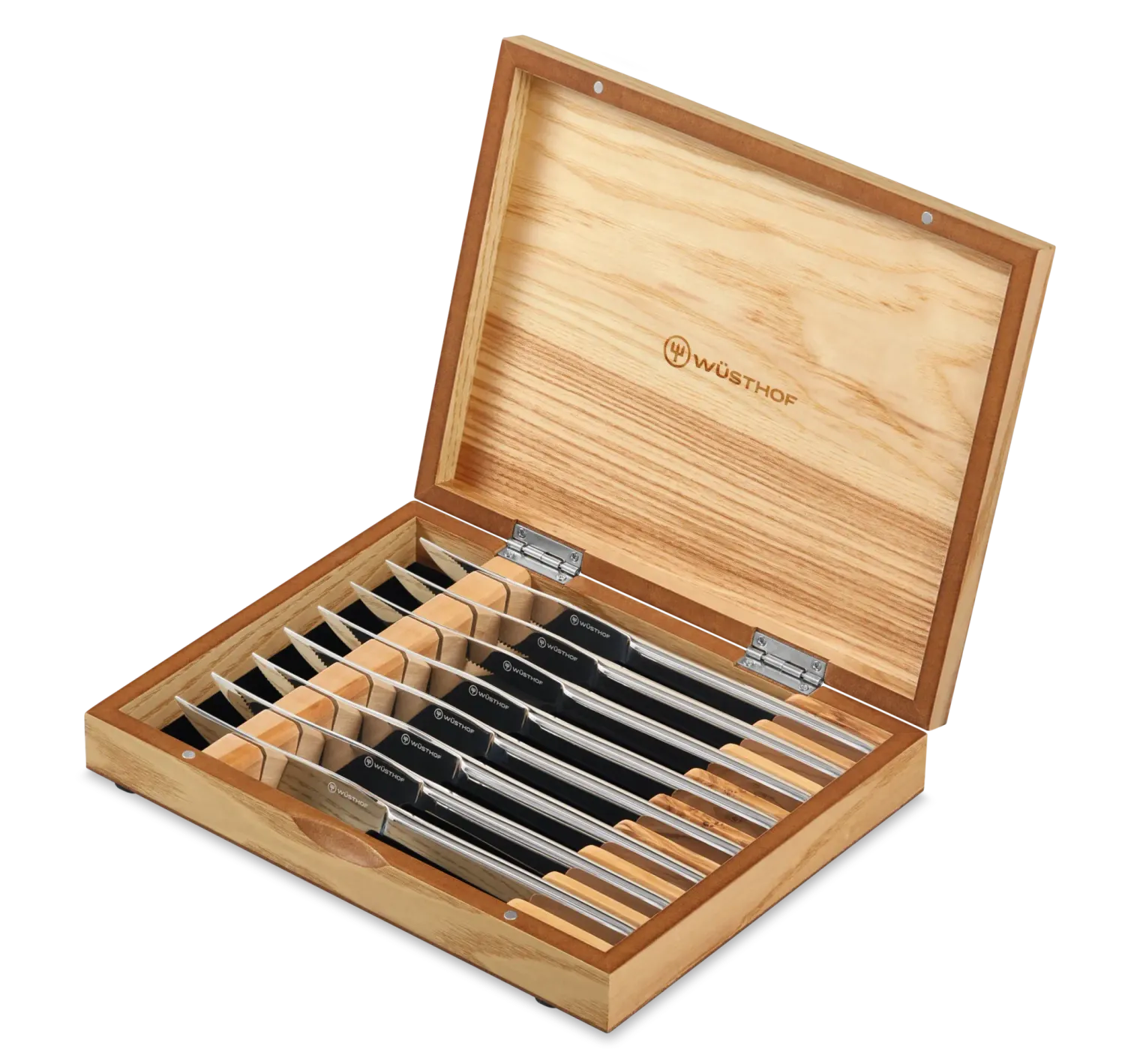 Steak Knife Set 8pc SS in Olivewood Box