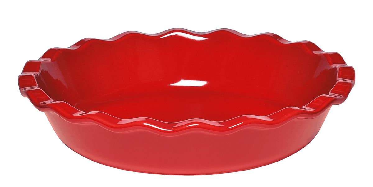 Pie Dish 9" Burgundy 003