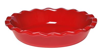 Pie Dish 9" Burgundy 003