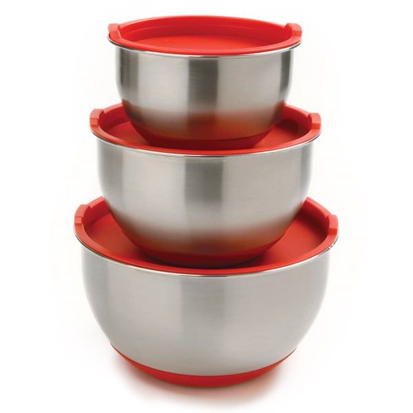 Bowls w/Lids Set/3 SS 006