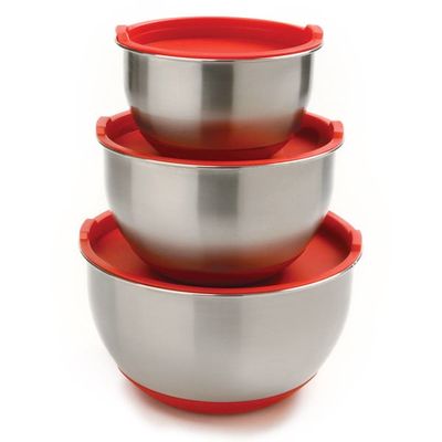 Bowls w/Lids Set/3 SS 006