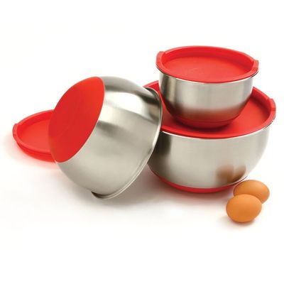 Bowls w/Lids Set/3 SS 006