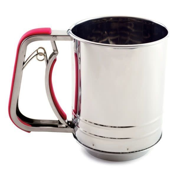 Sifter Flour 3c Squeeze SS