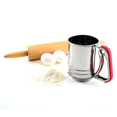Sifter Flour 3c Squeeze SS