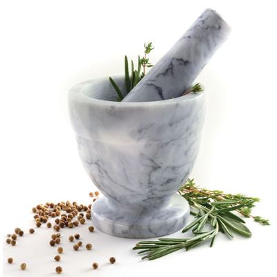 Mortar &amp; Pestle Marble Grey 012