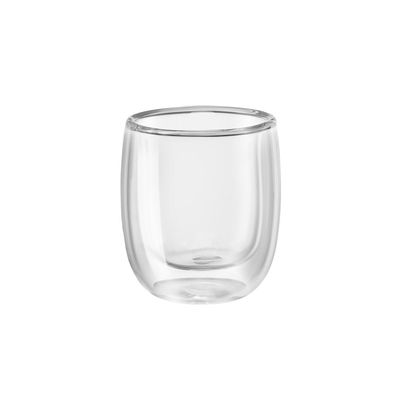Glass Sorrento 2.7oz Espresso Set/2 Double Wall 004