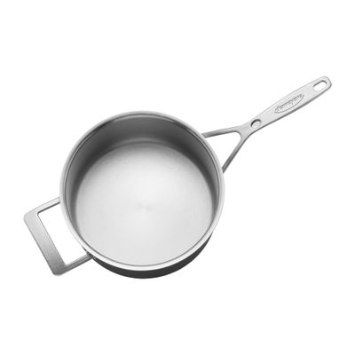 Sauce Pan 4qt w/Lid &amp; Helper Handle SS Industry