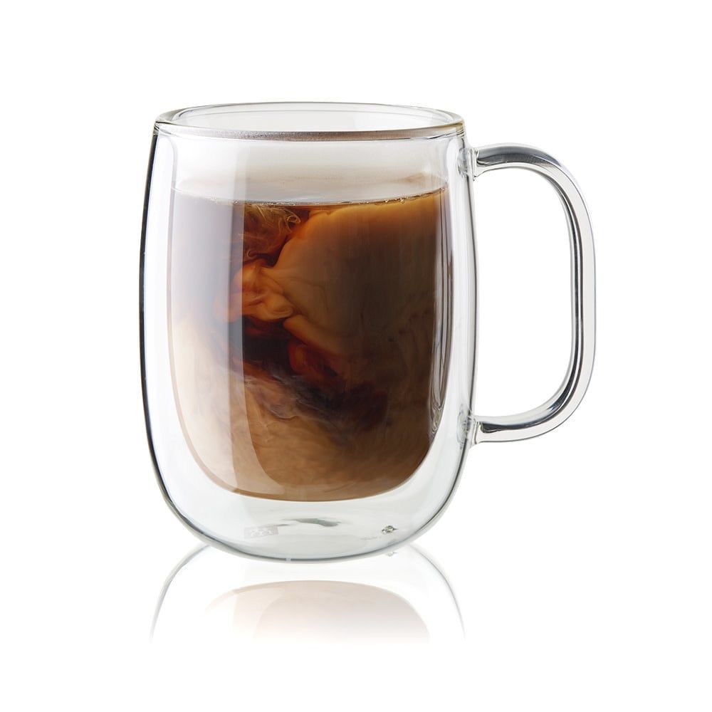 Mug Sorrento Plus 12oz Coffee  Set/2 Double Wall 004