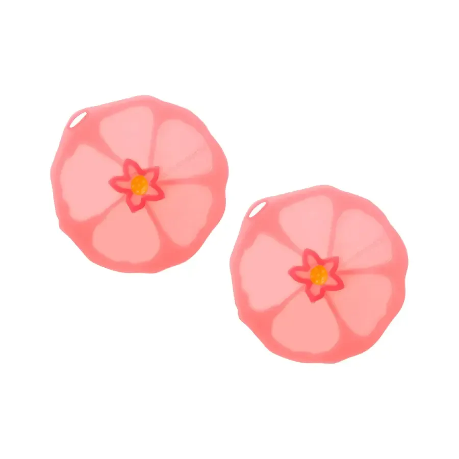 Drink Cover 4" Set/2 Hibiscus Pink 012