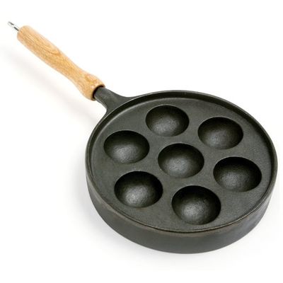Aebleskiver Pan Deluxe Cast Iron Norpro 006