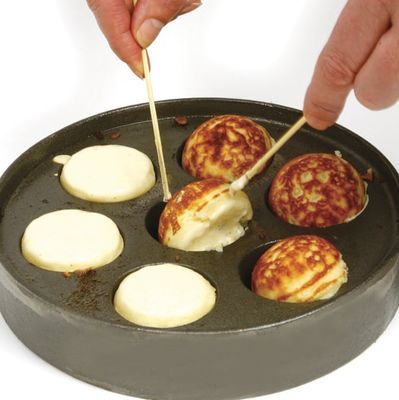 Aebleskiver Pan Deluxe Cast Iron Norpro 006